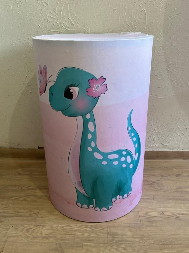 Capa Cilindro G Dino Baby Rosa - Ph Pegue e Monte