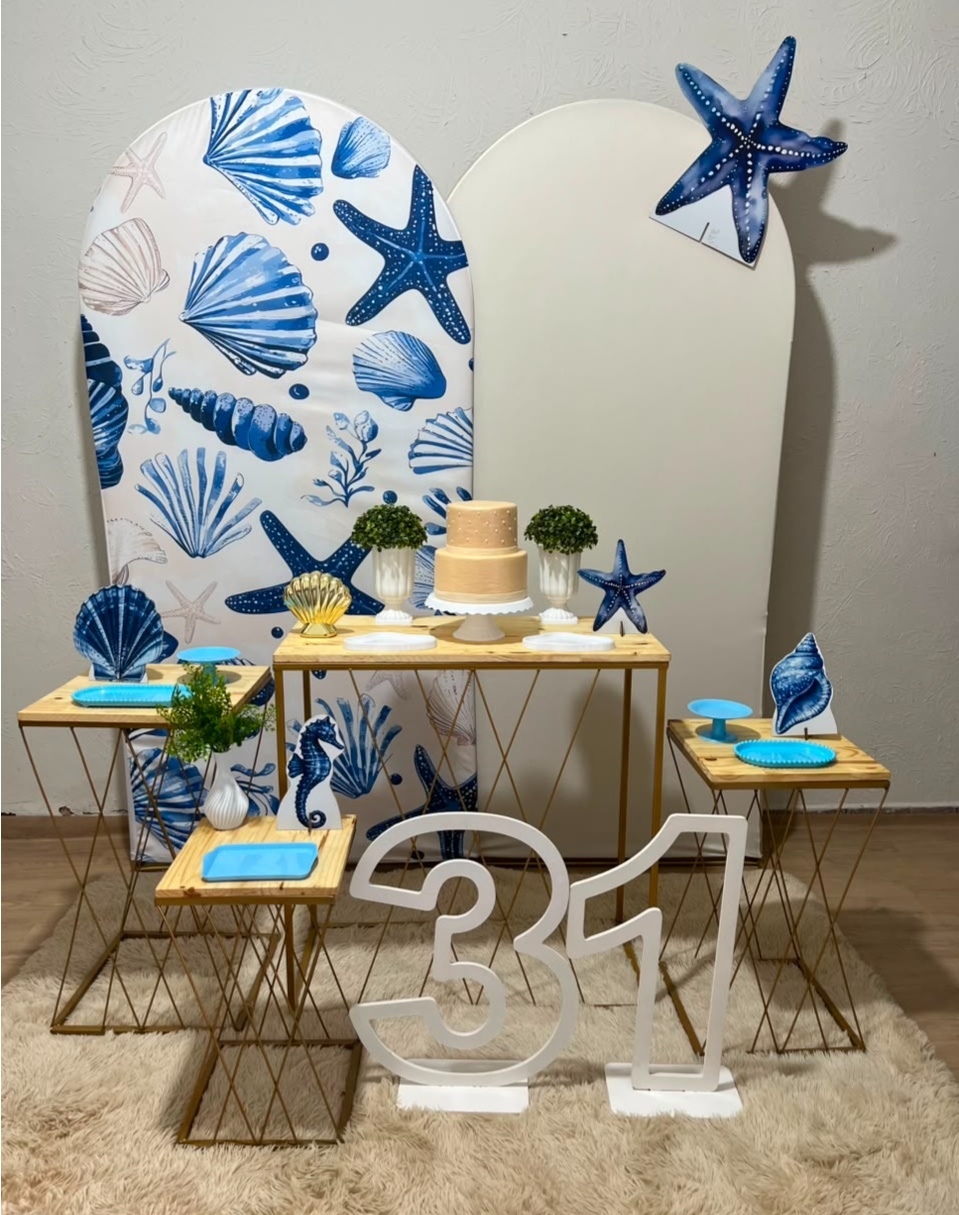 Decoração Azul Fundo Do Mar 6 - Ph Pegue e Monte