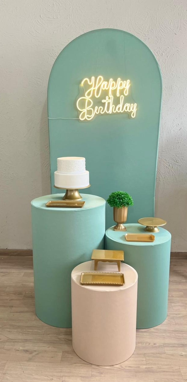Decoração Verde Menta (Happy Birthday Led)  - Ph Pegue e Monte