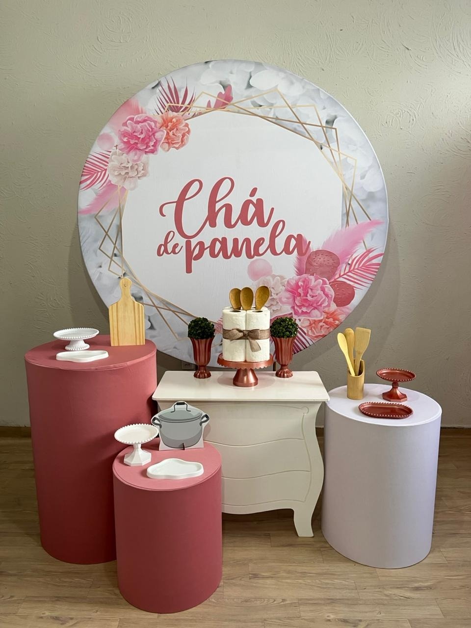 Chá de Panela Rose Kit Ouro - Ph Pegue e Monte