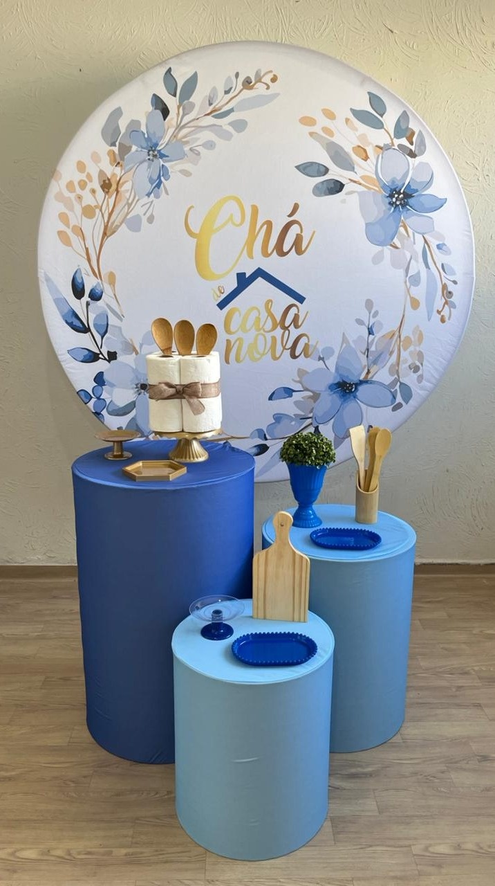 Chá de Casa Nova Azul Kit Prata - Ph Pegue e Monte