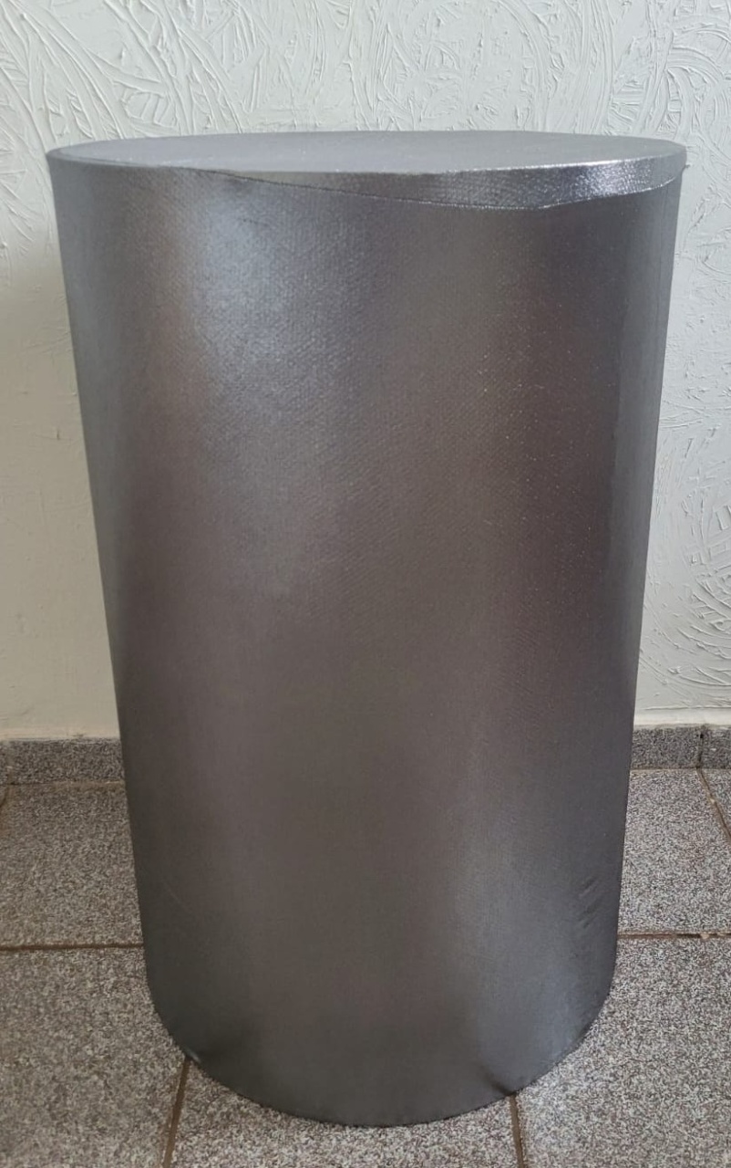 Capa Cilindro G Prata Metalisada - Ph Pegue e Monte