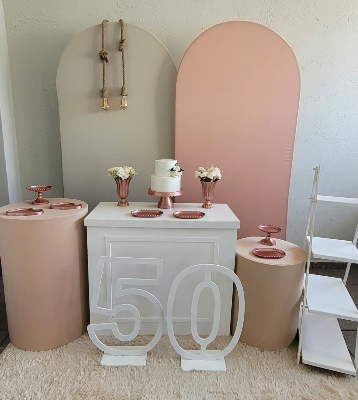Decoração Rose E Nude 3 - Ph Pegue e Monte