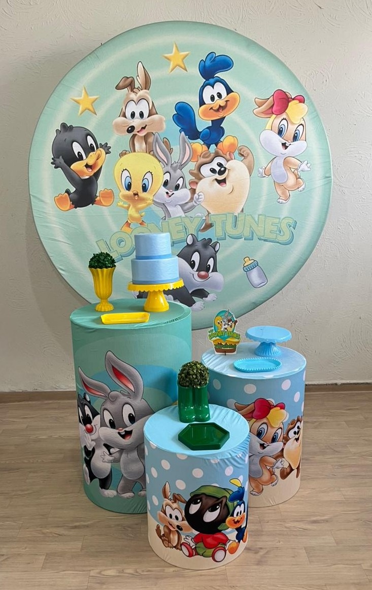 Baby Looney Tunes Kit Prata  - Ph Pegue e Monte