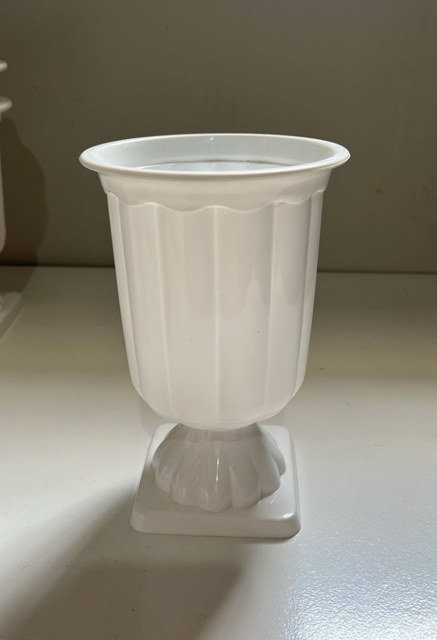 Vaso Grego Branco - Ph Pegue e Monte