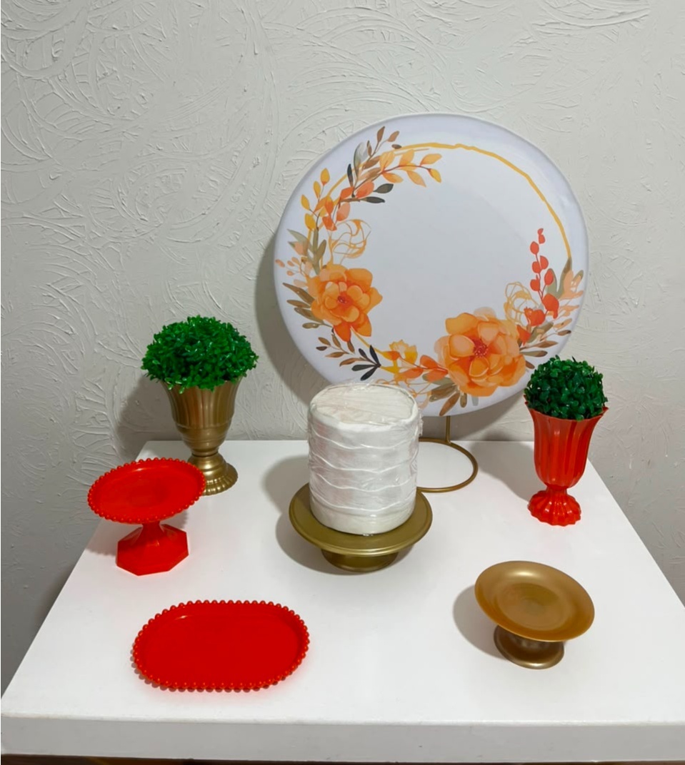 Floral Laranja Mini Kit 2 - Ph Pegue e Monte