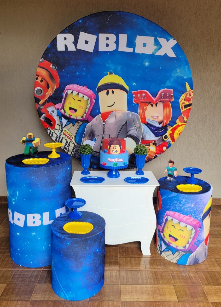 Roblox Azul Kit Ouro  - Ph Pegue e Monte