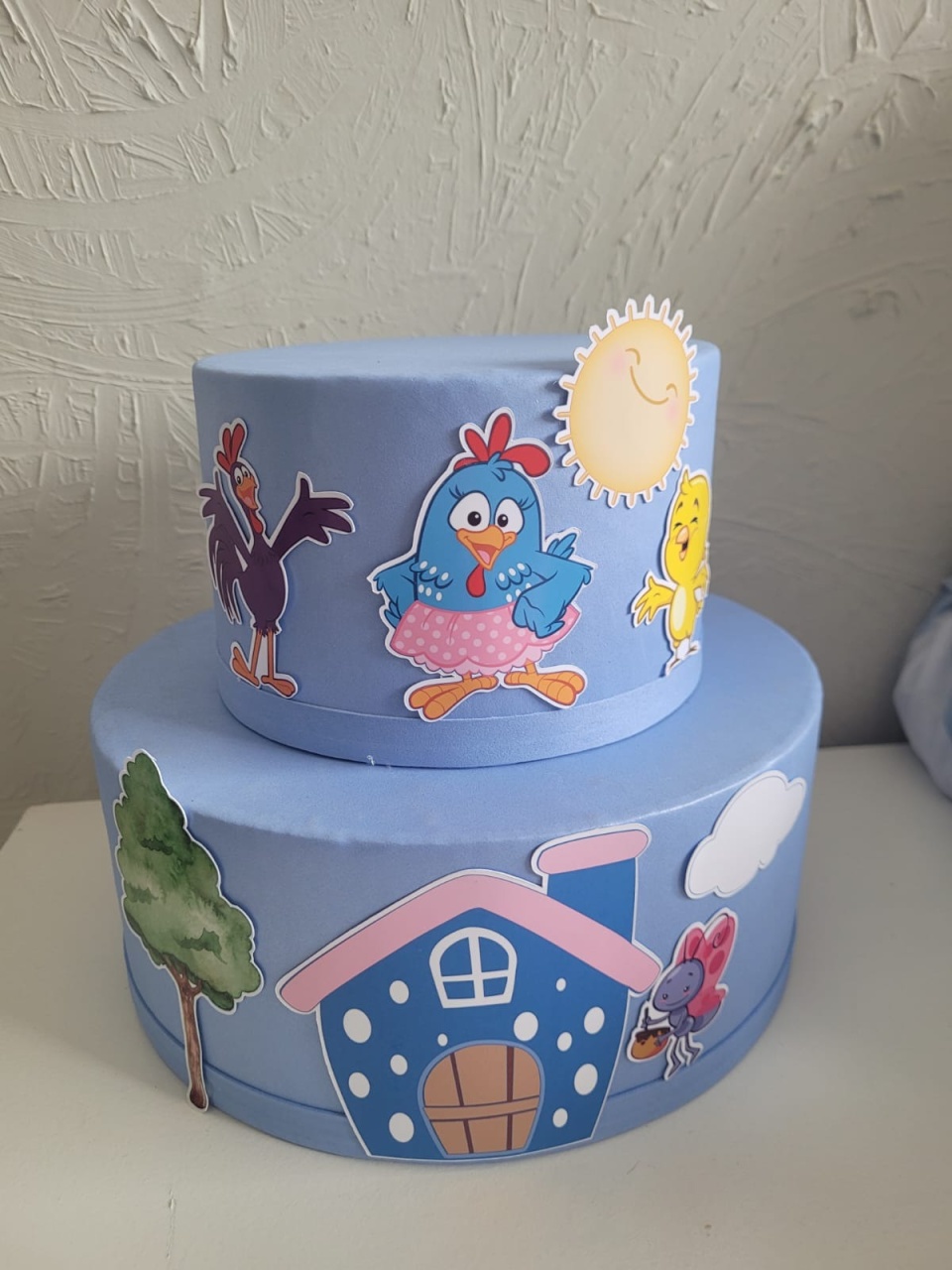 Bolo Galinha Pintadinha Azul - Ph Pegue e Monte