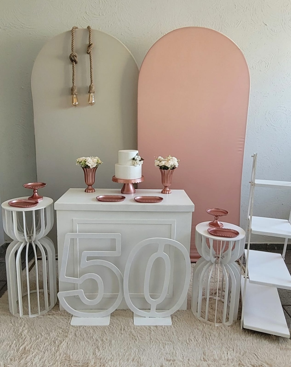 Decoração Rose E Nude 4 - Ph Pegue e Monte