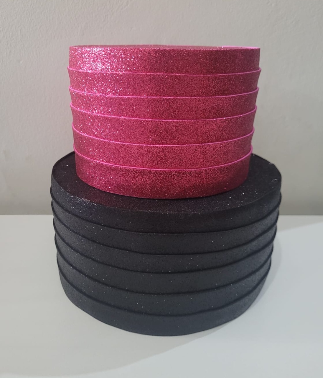 Bolo Preto/Pink Glitter - Ph Pegue e Monte