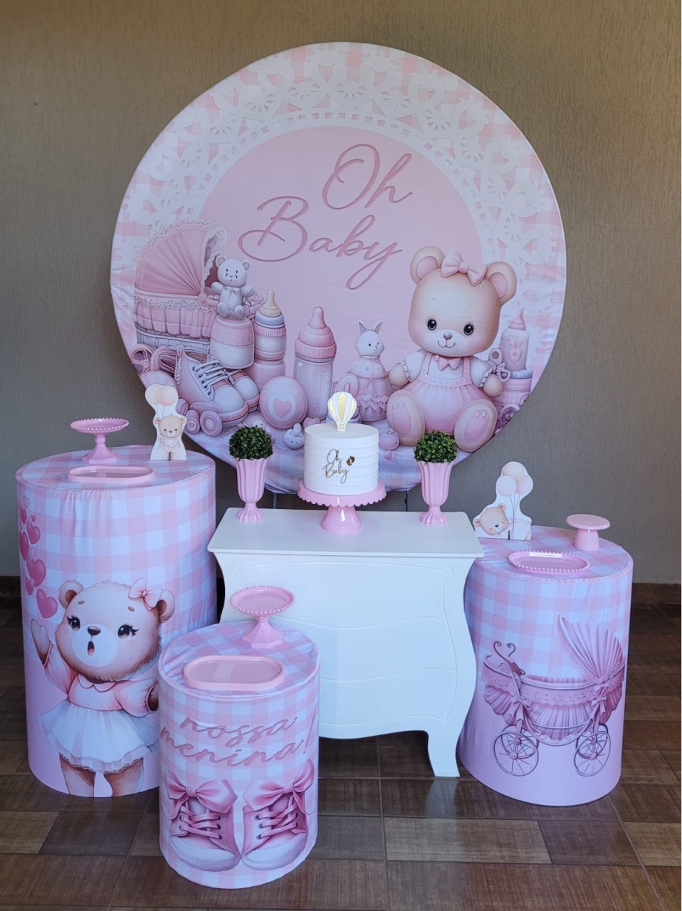 Oh Baby Rosa Kit Ouro  - Ph Pegue e Monte