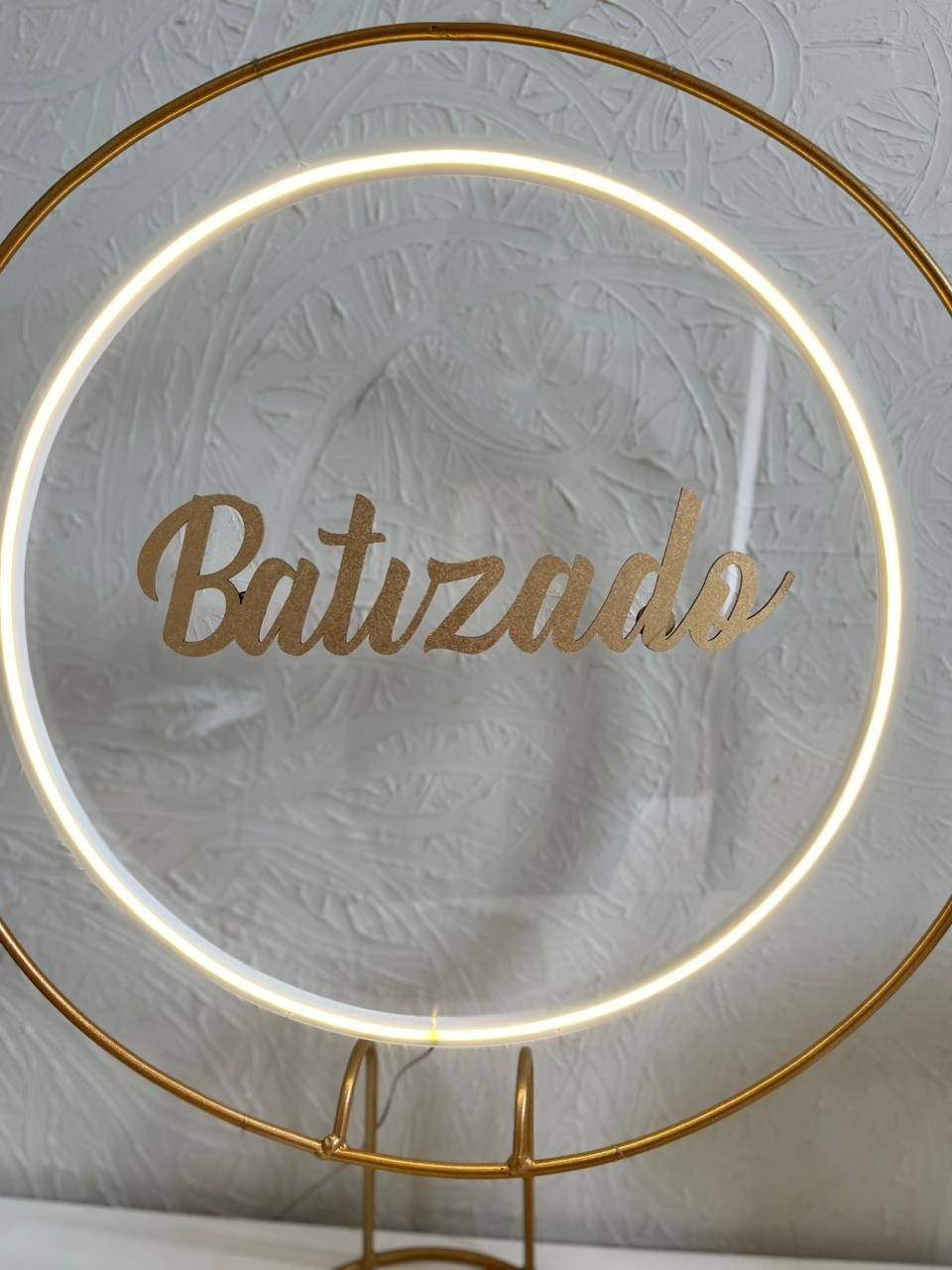 Placa Led 40X40 Batizado - Ph Pegue e Monte