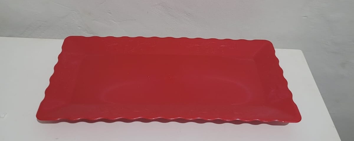 Bandeja Retangular Vermelho - Ph Pegue e Monte