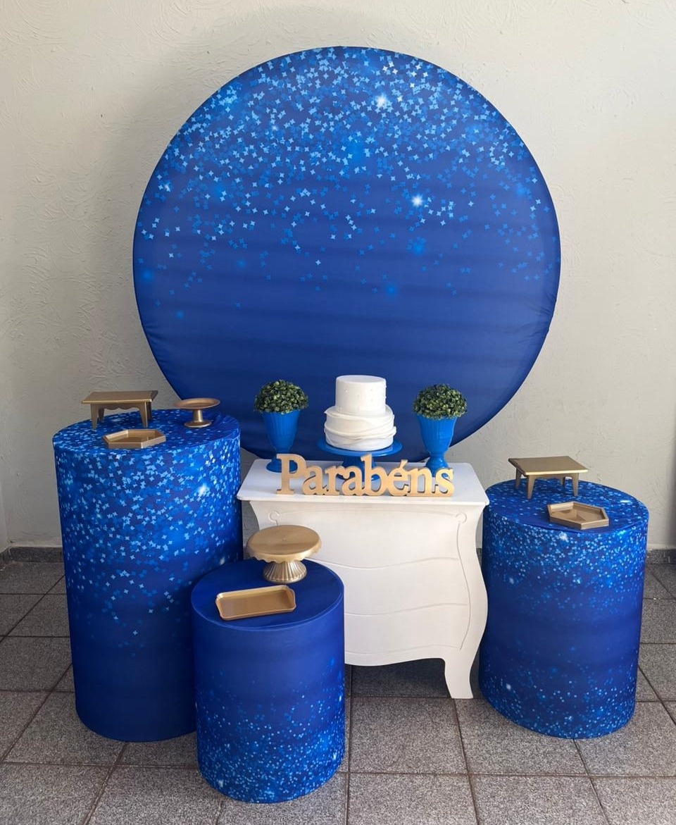 Azul Glitter Kit Ouro - Ph Pegue e Monte