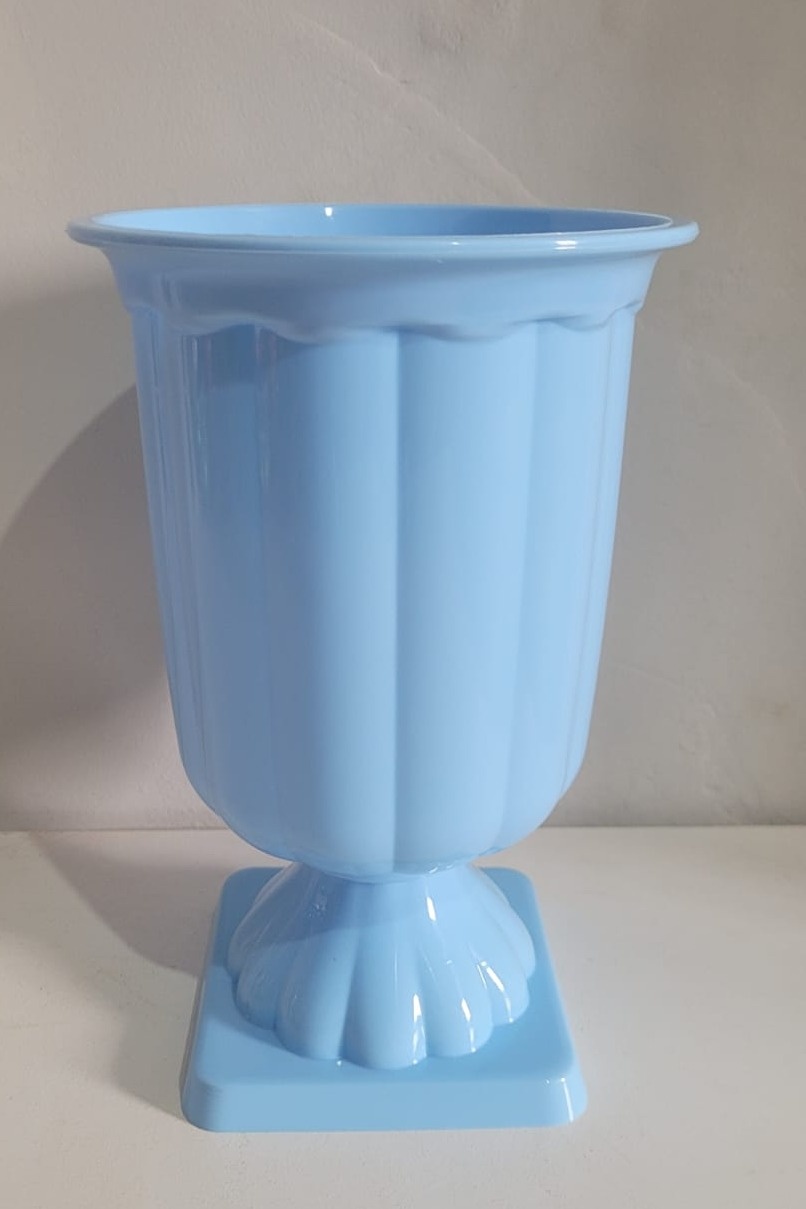 Vaso Grego Azul Bebê - Ph Pegue e Monte