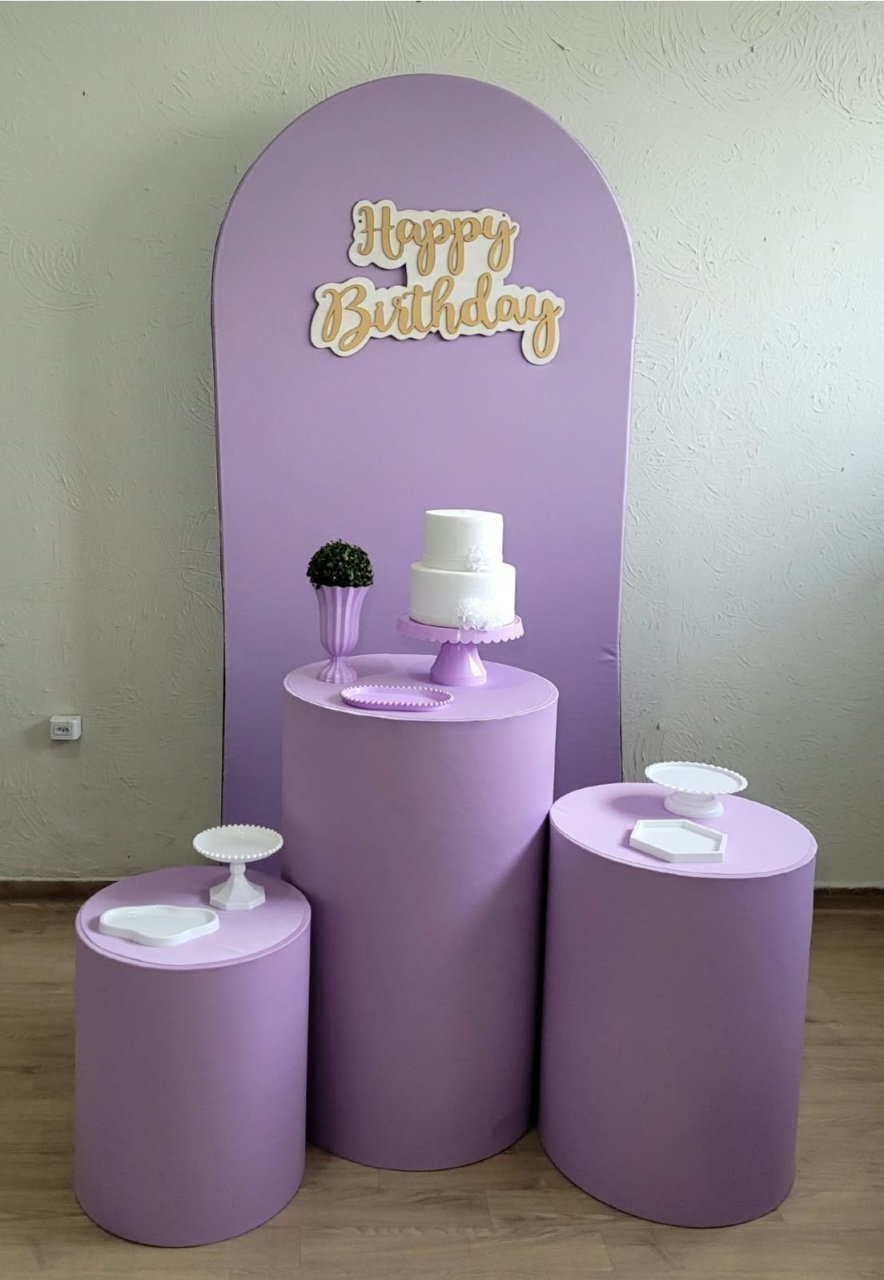 Decoração Lilás Kit Prata  - Ph Pegue e Monte