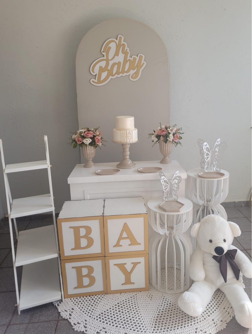 Decoração Oh Baby Bege - Ph Pegue e Monte