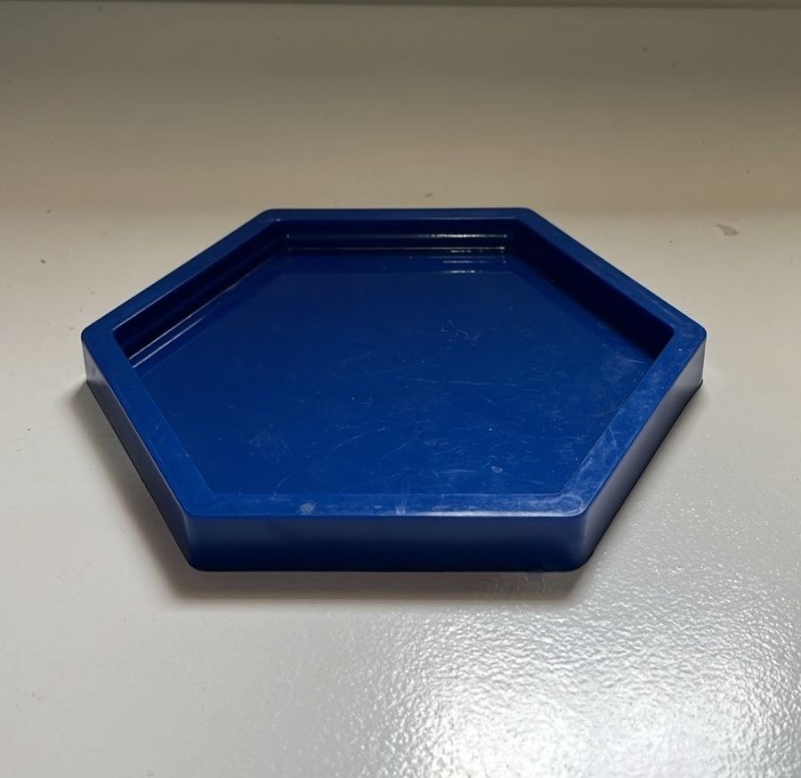 Bandeja Sextavada Azul Escuro - Ph Pegue e Monte