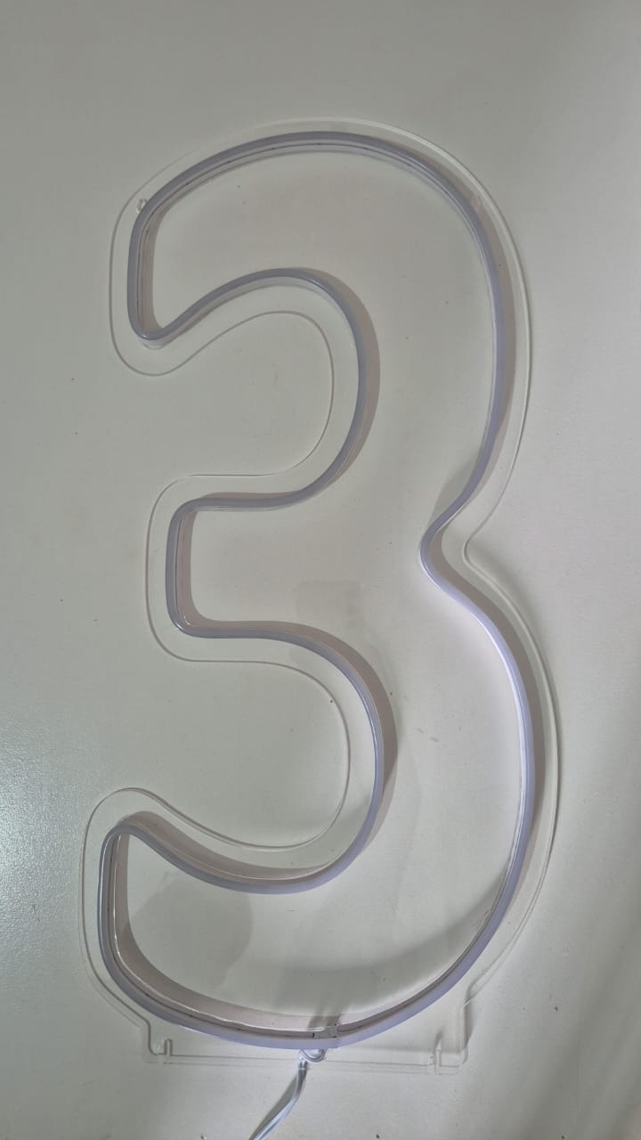 Numero 3 Led - Ph Pegue e Monte