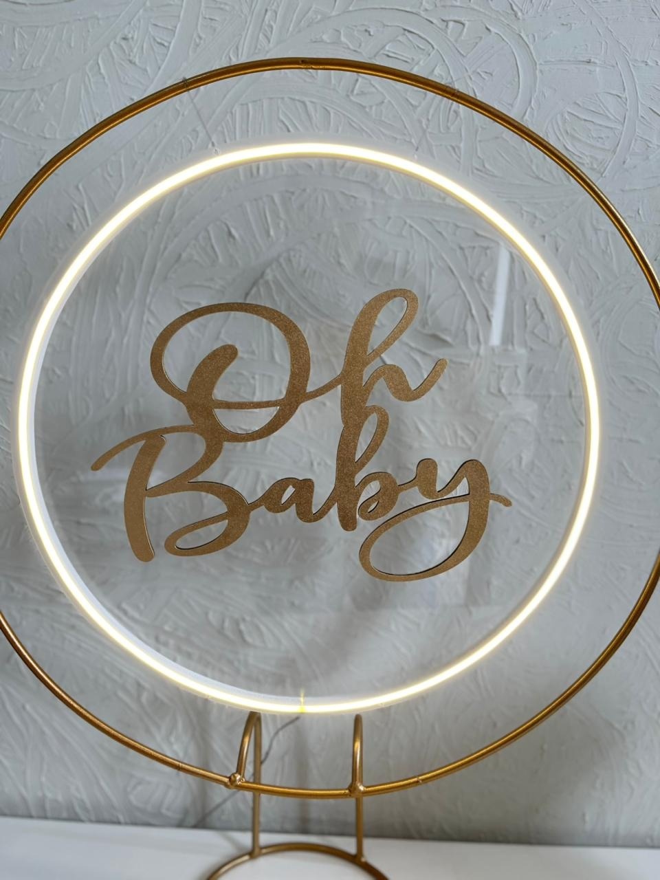 Placa Led 40X40 Oh Baby - Ph Pegue e Monte