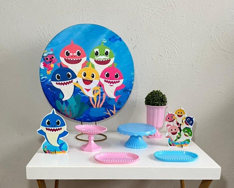 Baby Shark Menina Mini Kit  - Ph Pegue e Monte