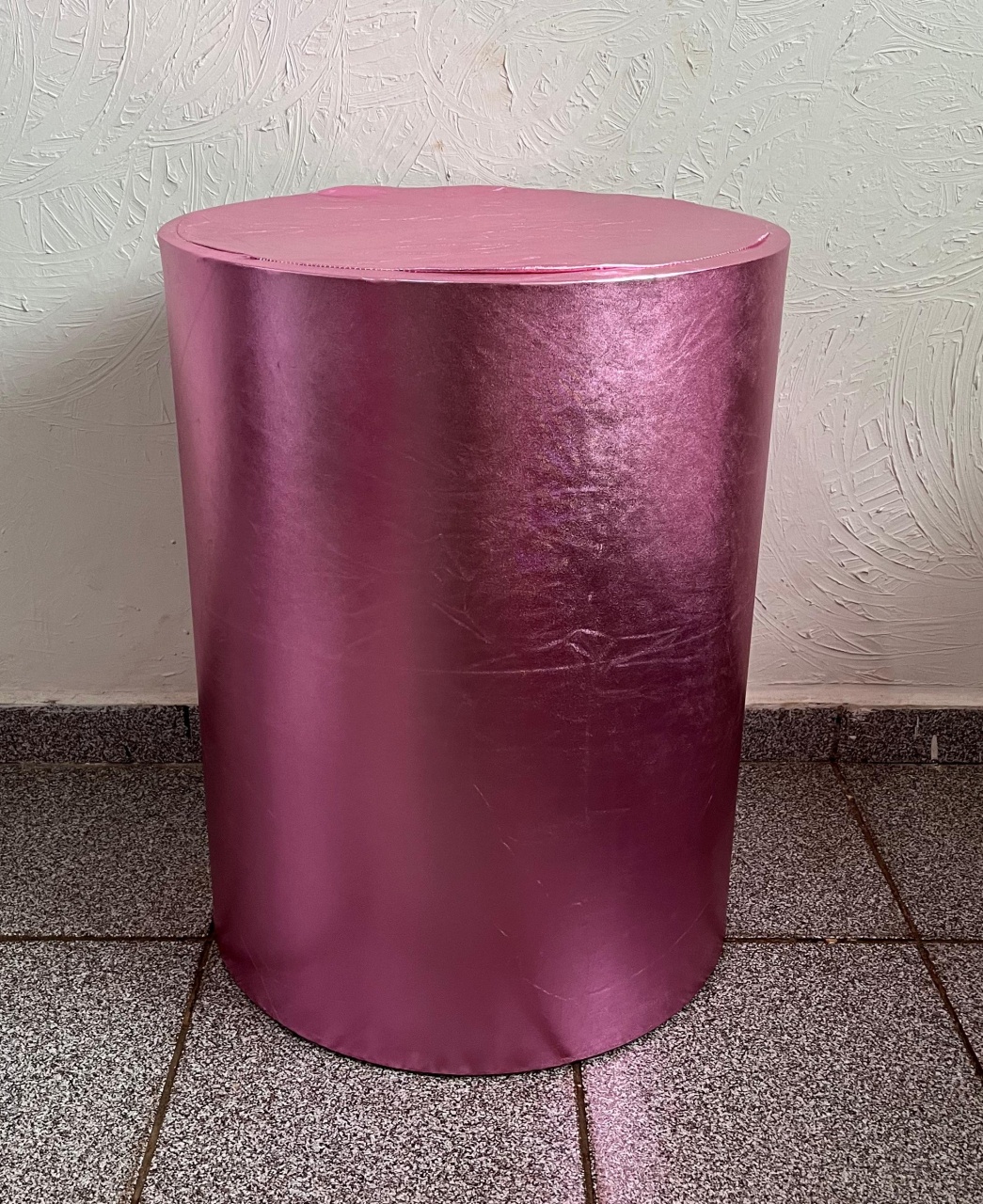 Capa Cilindro M Rosa Metalizada - Ph Pegue e Monte