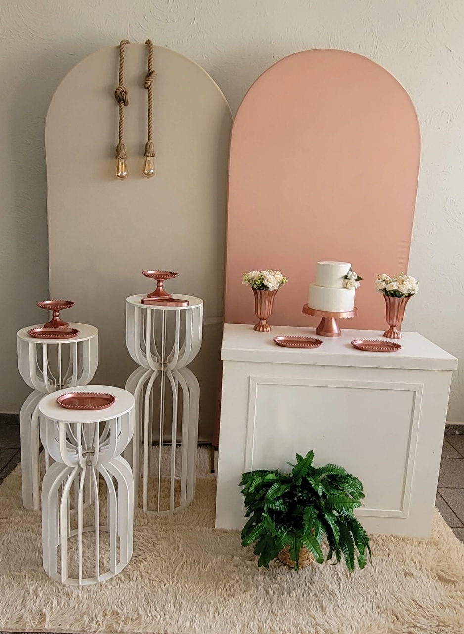 Decoração Rose E Nude - Ph Pegue e Monte