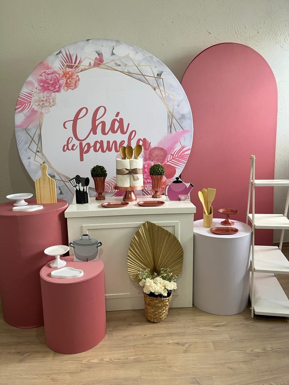 Chá de Panela Rose Kit Diamante - Ph Pegue e Monte