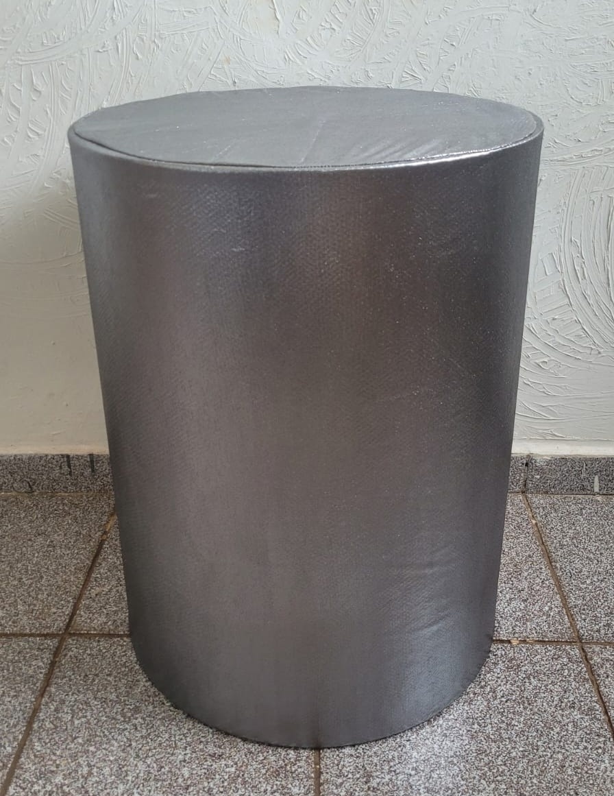Capa Cilindro M Prata Metalisada - Ph Pegue e Monte
