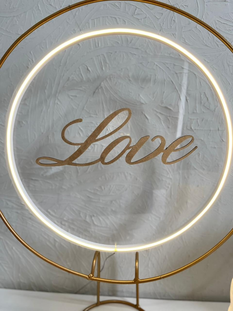 Placa Led 40X40 Love - Ph Pegue e Monte