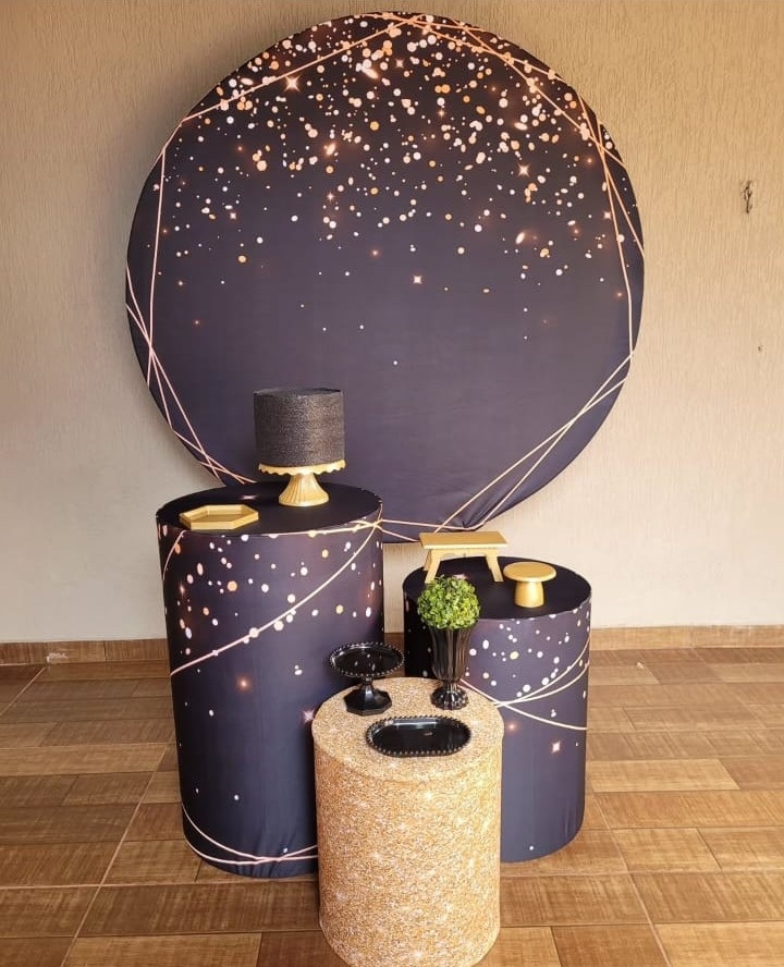 Preto/Dourado Kit Prata  - Ph Pegue e Monte