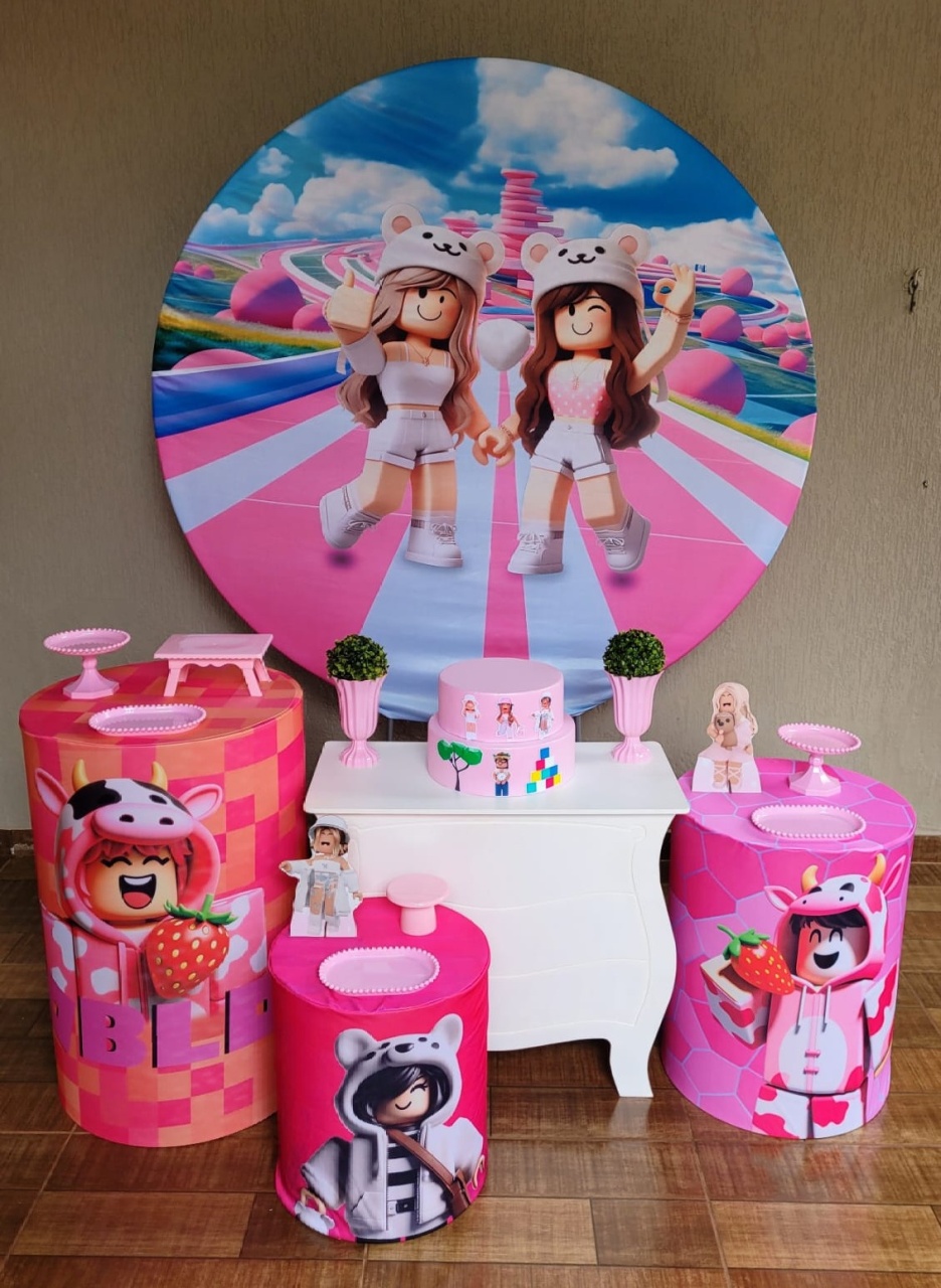 Roblox Rosa Kit Ouro  - Ph Pegue e Monte