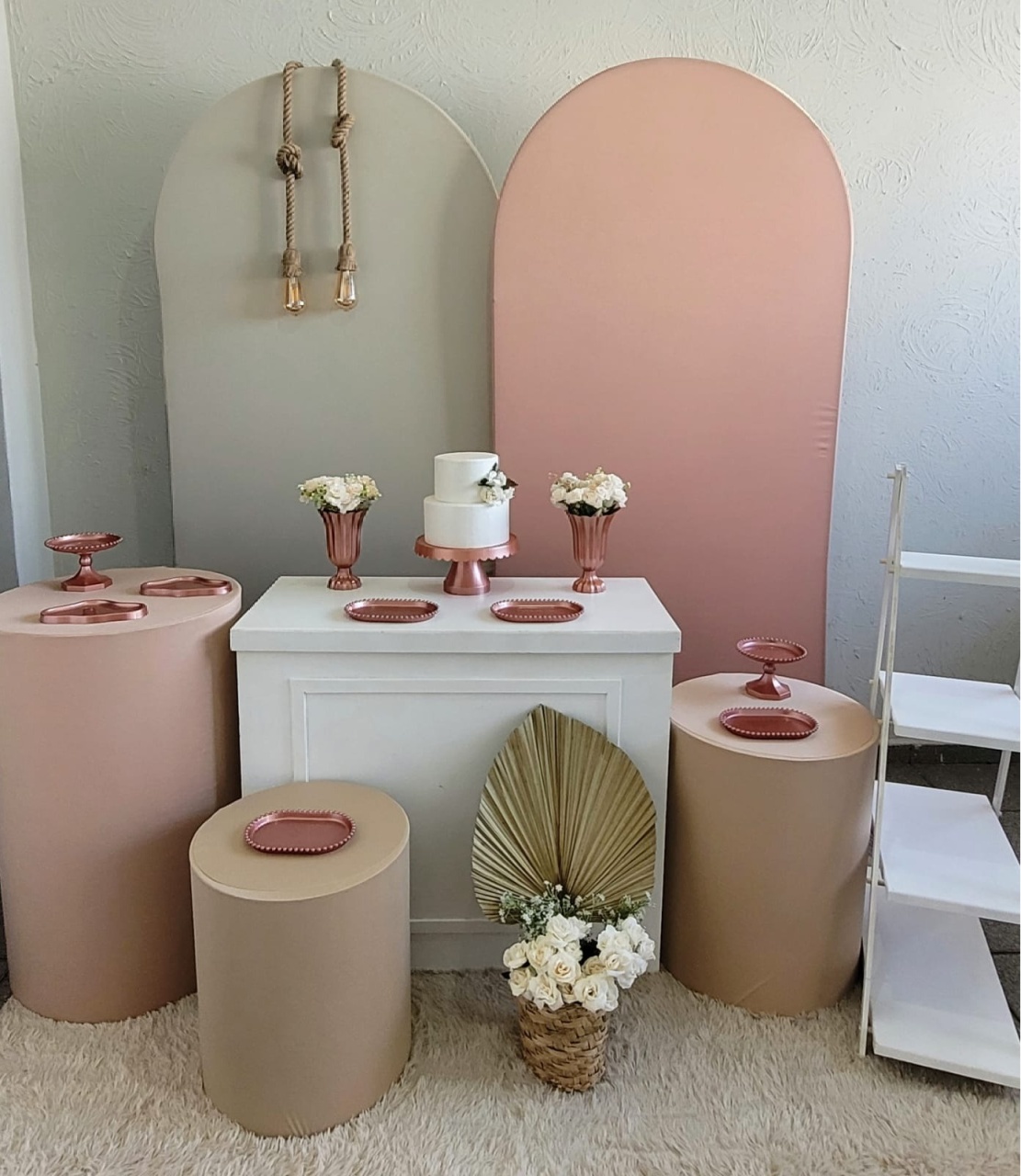 Decoração Rose E Nude 2 - Ph Pegue e Monte