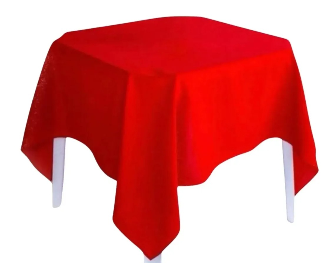 Toalha de Mesa Vermelha 1,20M - Ph Pegue e Monte