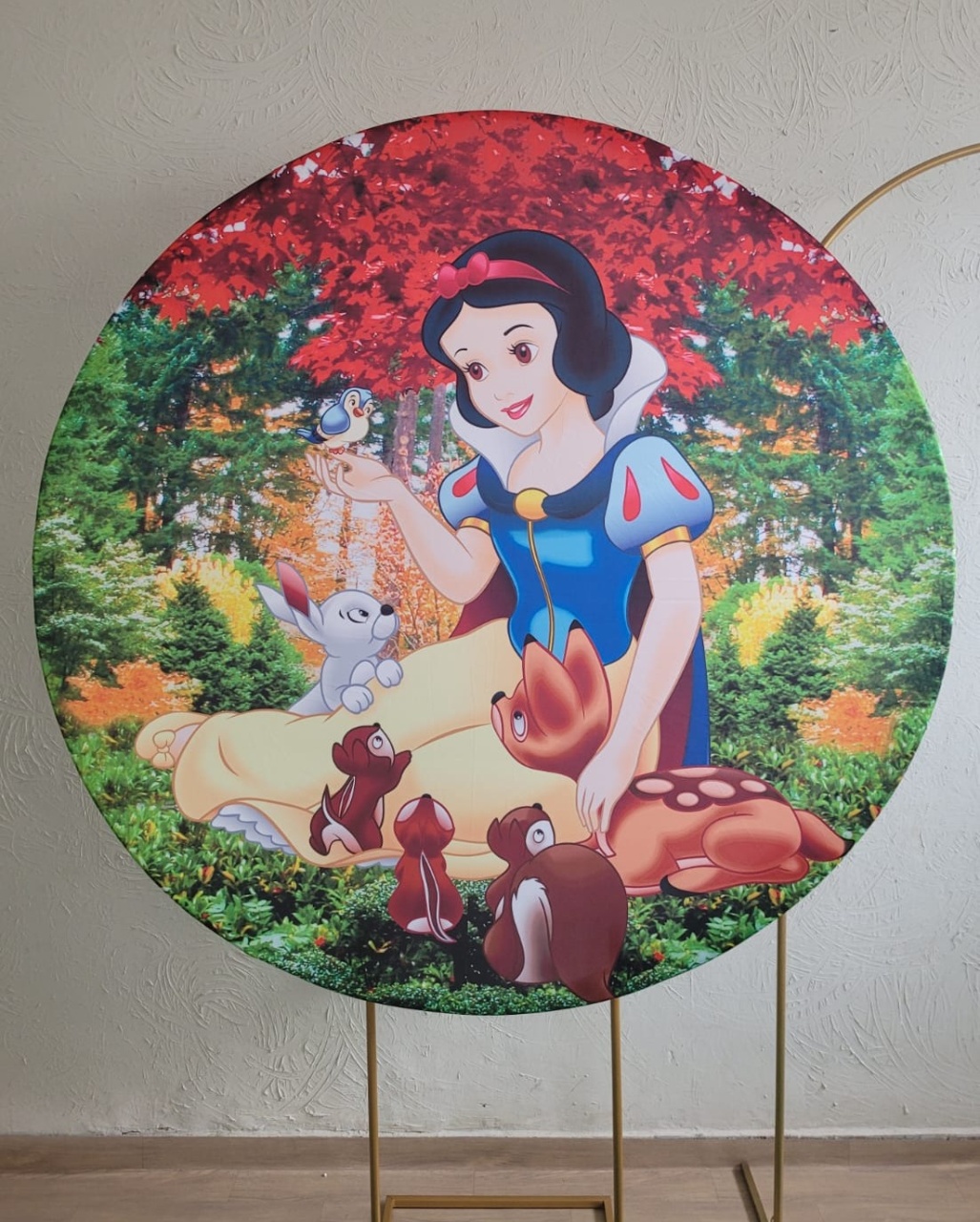 Capa Painel Redondo 1,50 Branca de Neve 2 - Ph Pegue e Monte