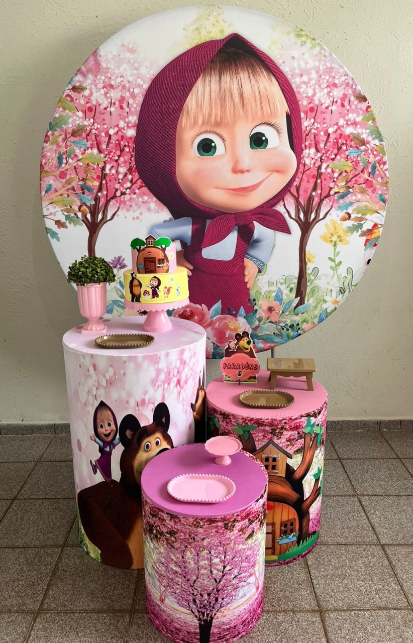 Masha E O Urso Kit Prata  - Ph Pegue e Monte