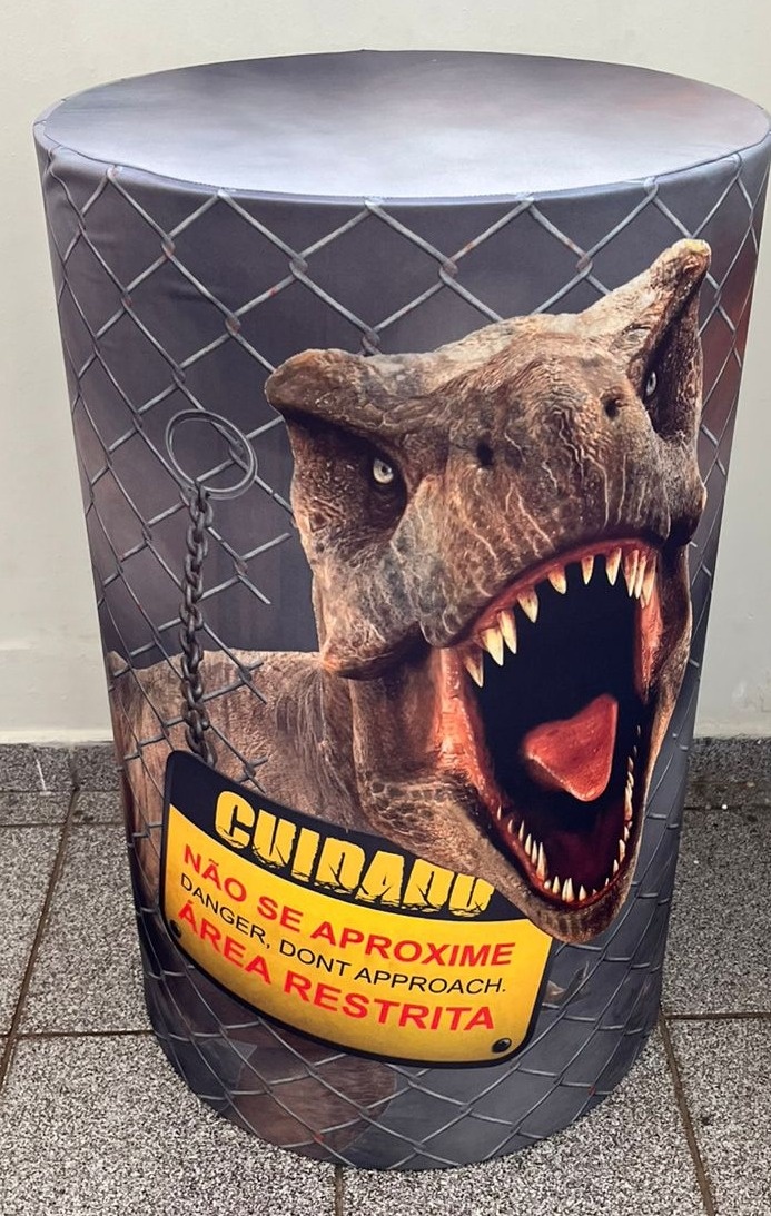 Capa Cilindro G Dinossauro - Ph Pegue e Monte
