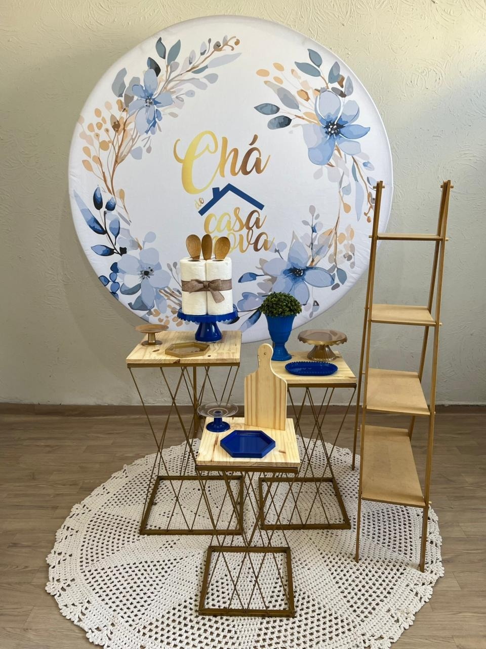 Decoração Chá de Casa Nova Azul 2 - Ph Pegue e Monte