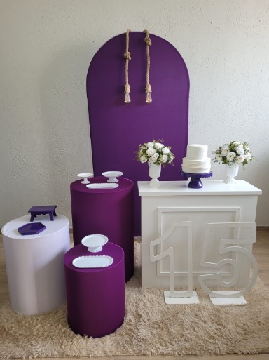 Decoração Roxo/Branco - Ph Pegue e Monte