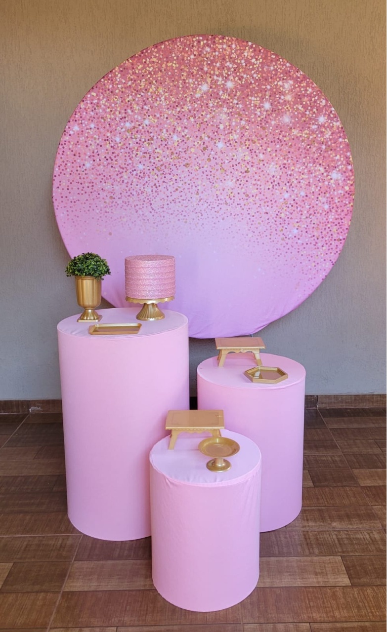 Rosa Glitter Kit Prata  - Ph Pegue e Monte