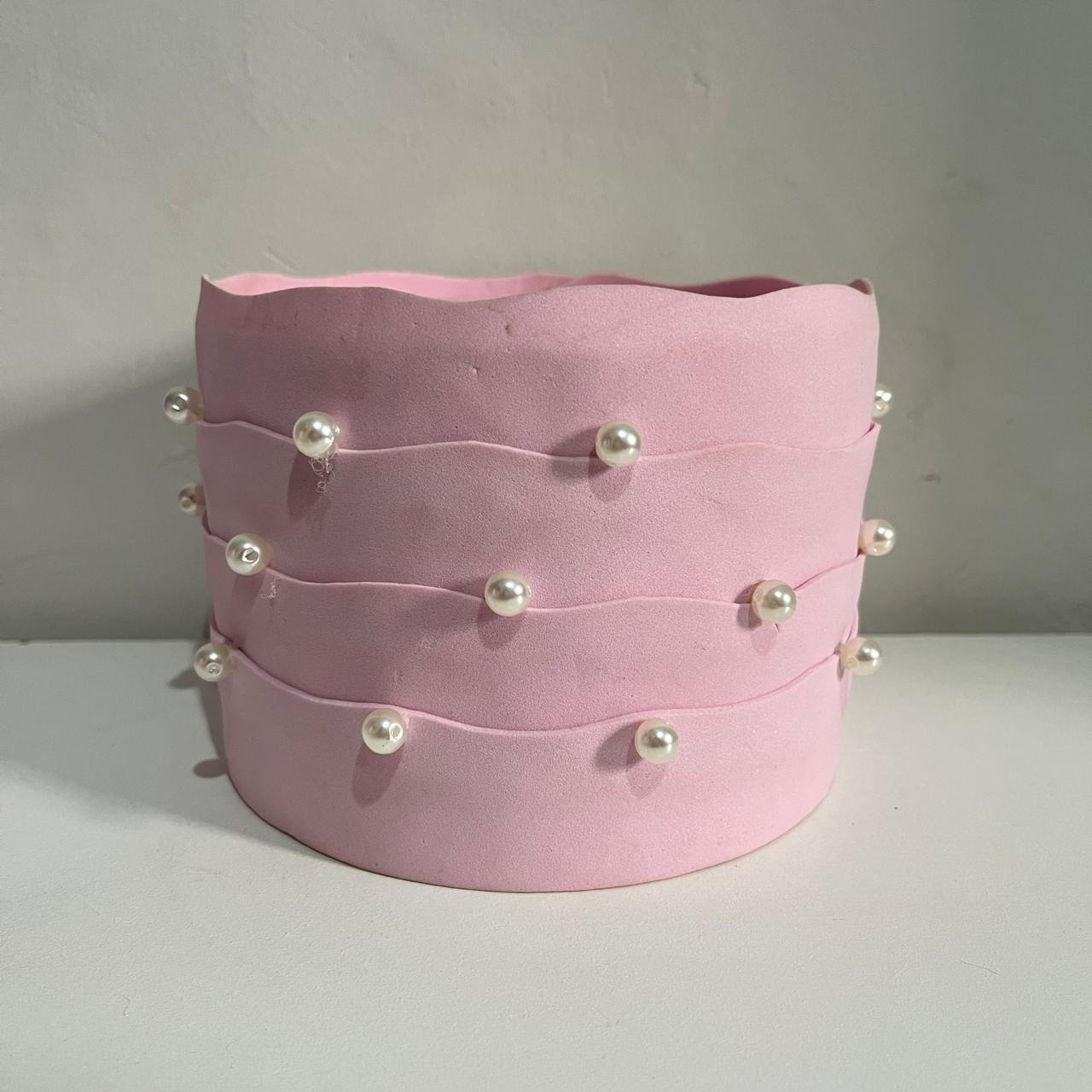 Bolo Rosa Perola Liso Mini - Ph Pegue e Monte