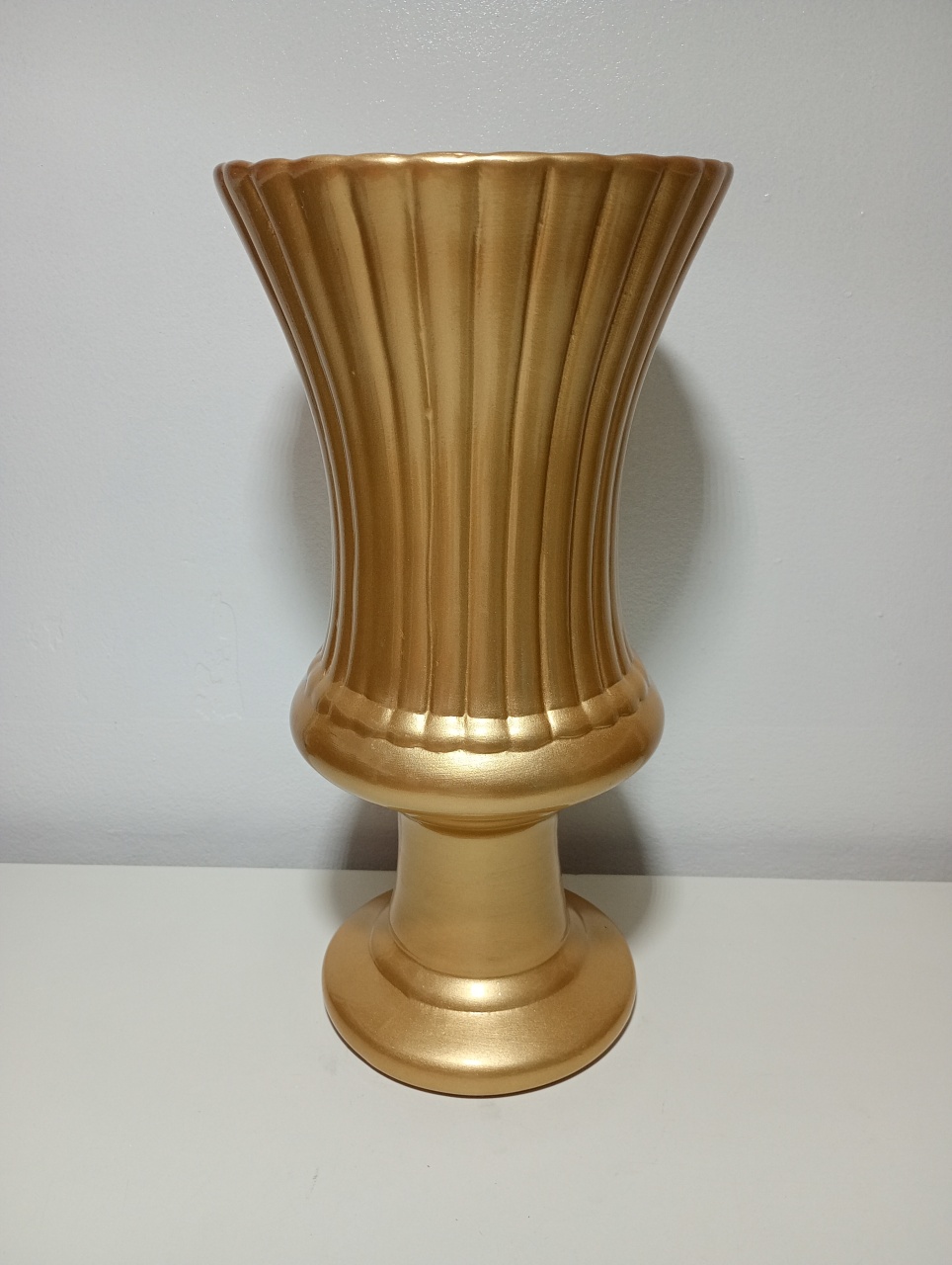 Vaso Cerâmica Gourado G - MARIANA MOLINARI
