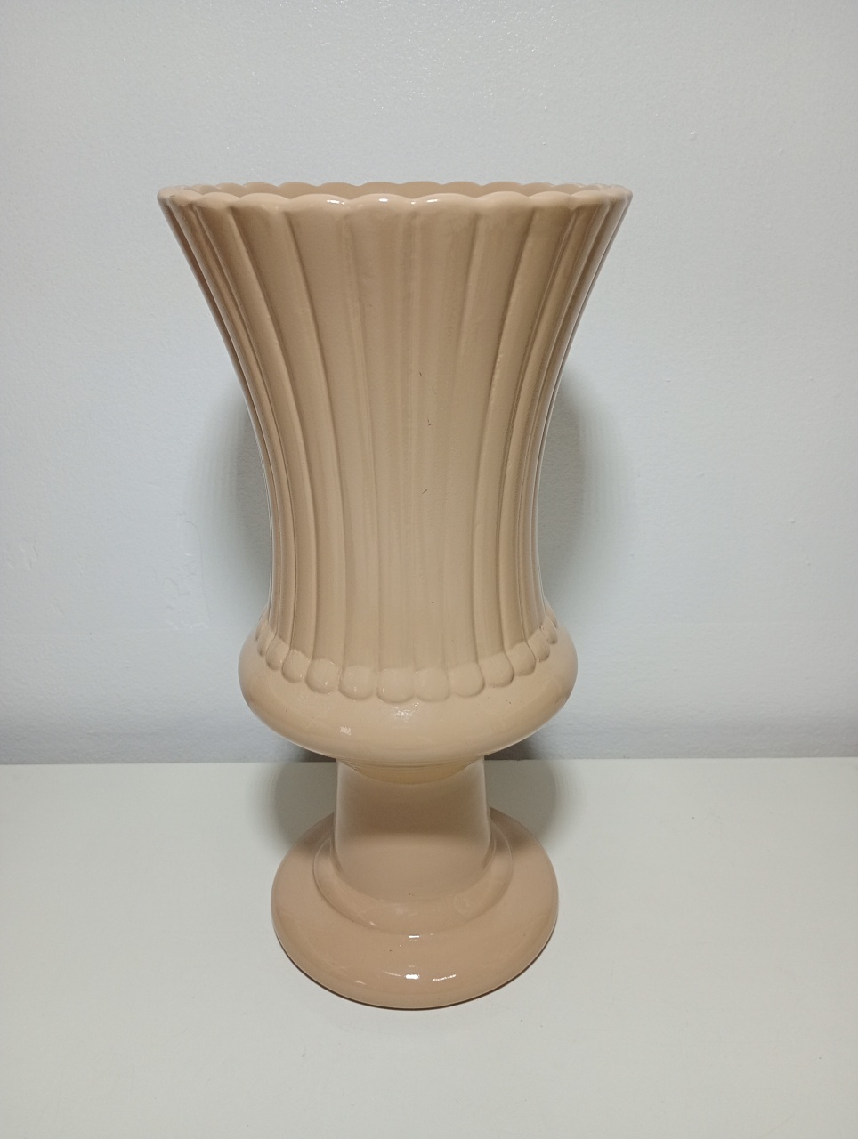 Vaso Cerâmica G Bege - MARIANA MOLINARI
