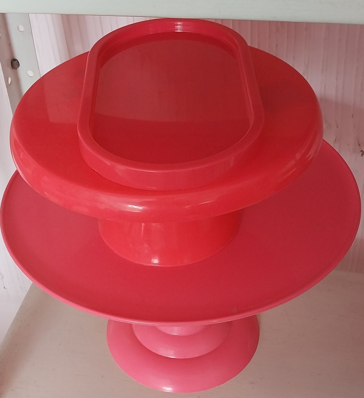 Bandeijas Plasticas Rosa Pink - Atelie  Flor Festas