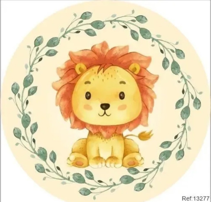 1 Painel Leozinhao Baby - Atelie  Flor Festas