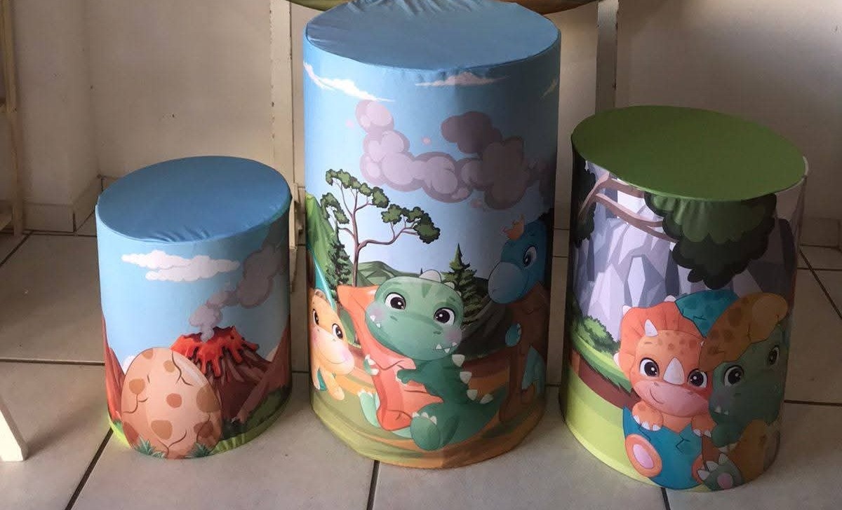 Capas Para Cilindro Dino Dinossauro - Naiara Duarte Nunes