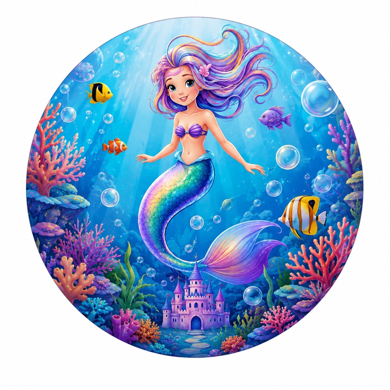 Capas Para Cilindros Sereia Candy 1,5×1,5 - Atelie  Flor Festas