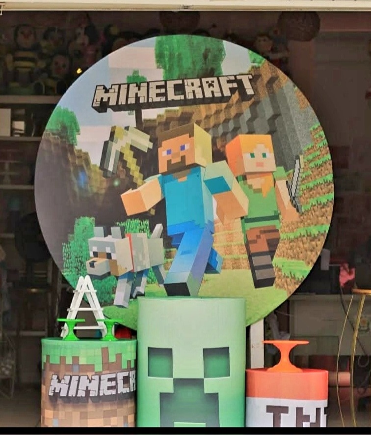 Kit Painel  Minecreft - Naiara Duarte Nunes