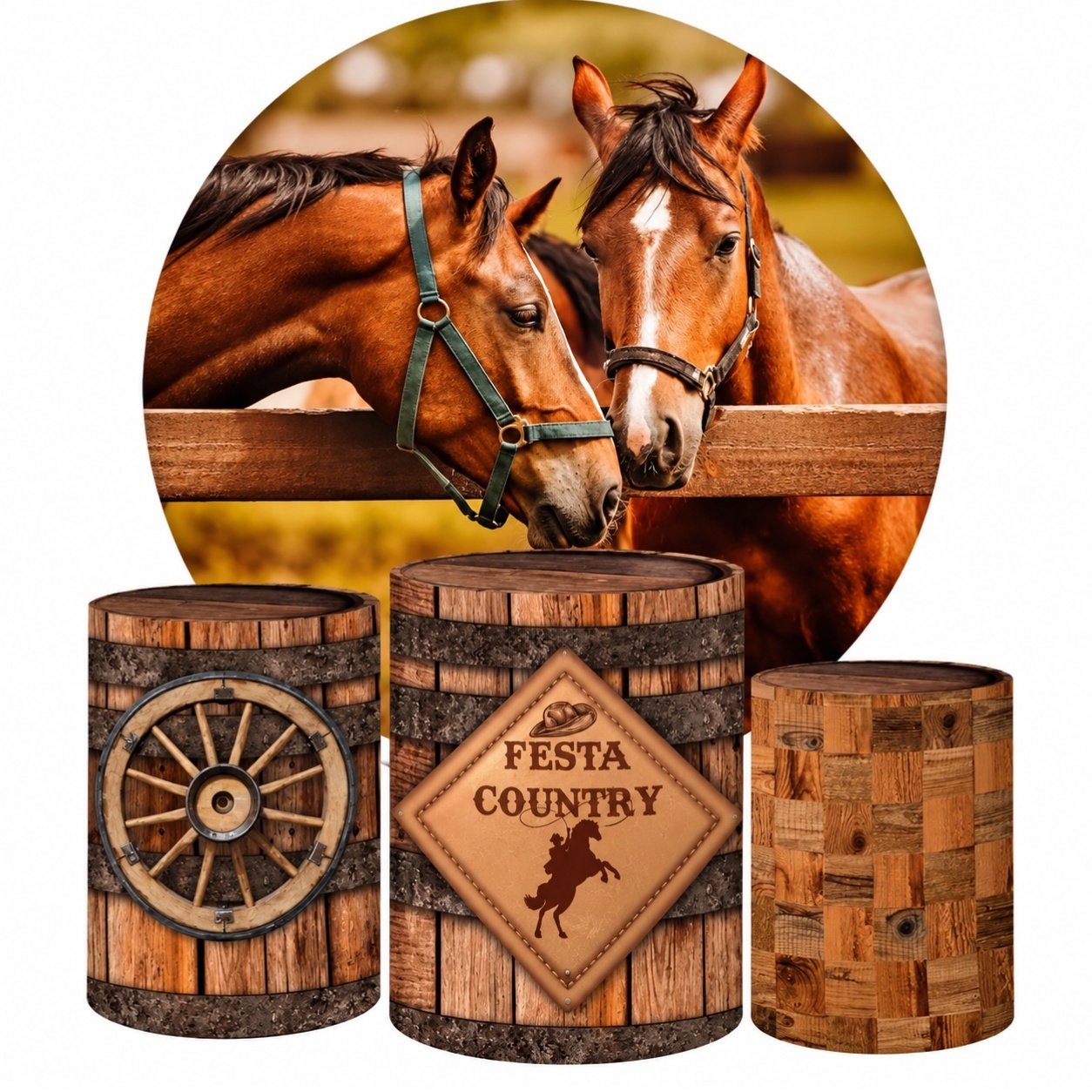 Capa Para Cilindro Country P - Atelie  Flor Festas