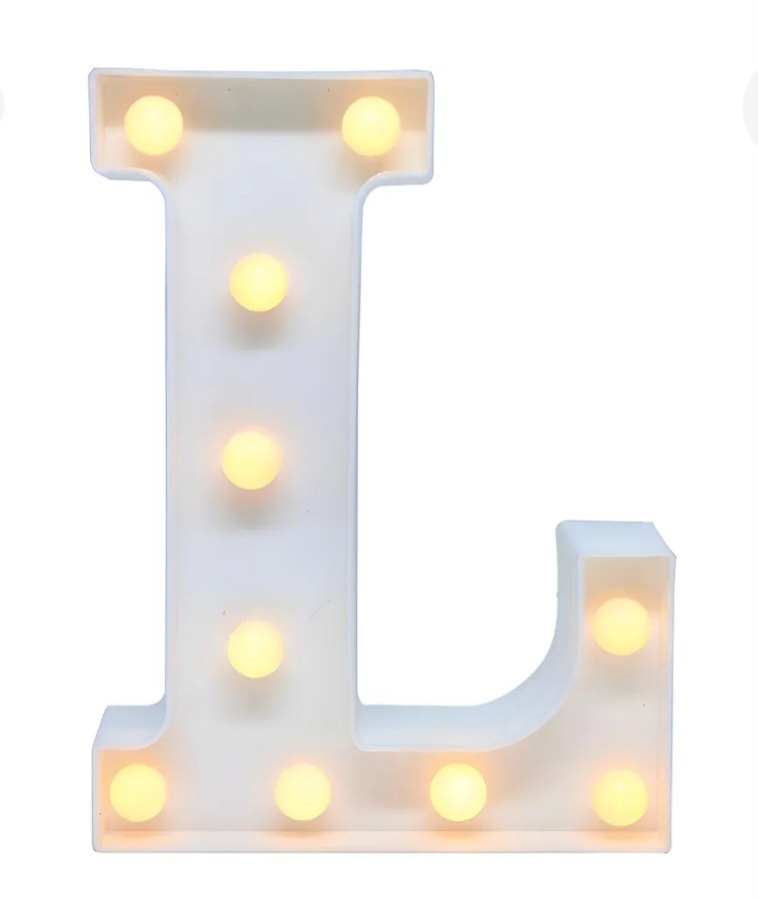 Letra de Led 22Cm L - Naiara Duarte Nunes